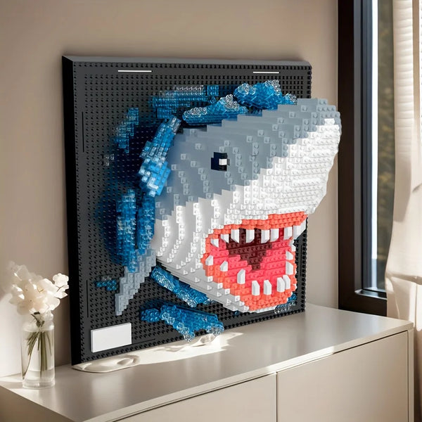 DIY Shark Art Blocks